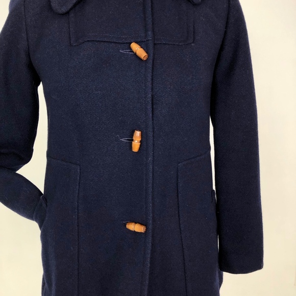 Vintage Wool Navy Pea Coat - XS/SML - Fun Lining - Picture 5 of 8